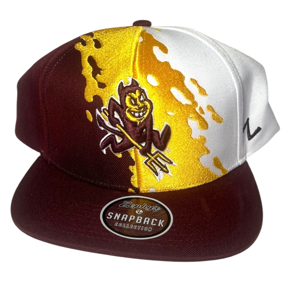 Zephyr Arizona State Sun Devils Snapback Hat Retro Paintbrush Z11‎ NCAA Sparky